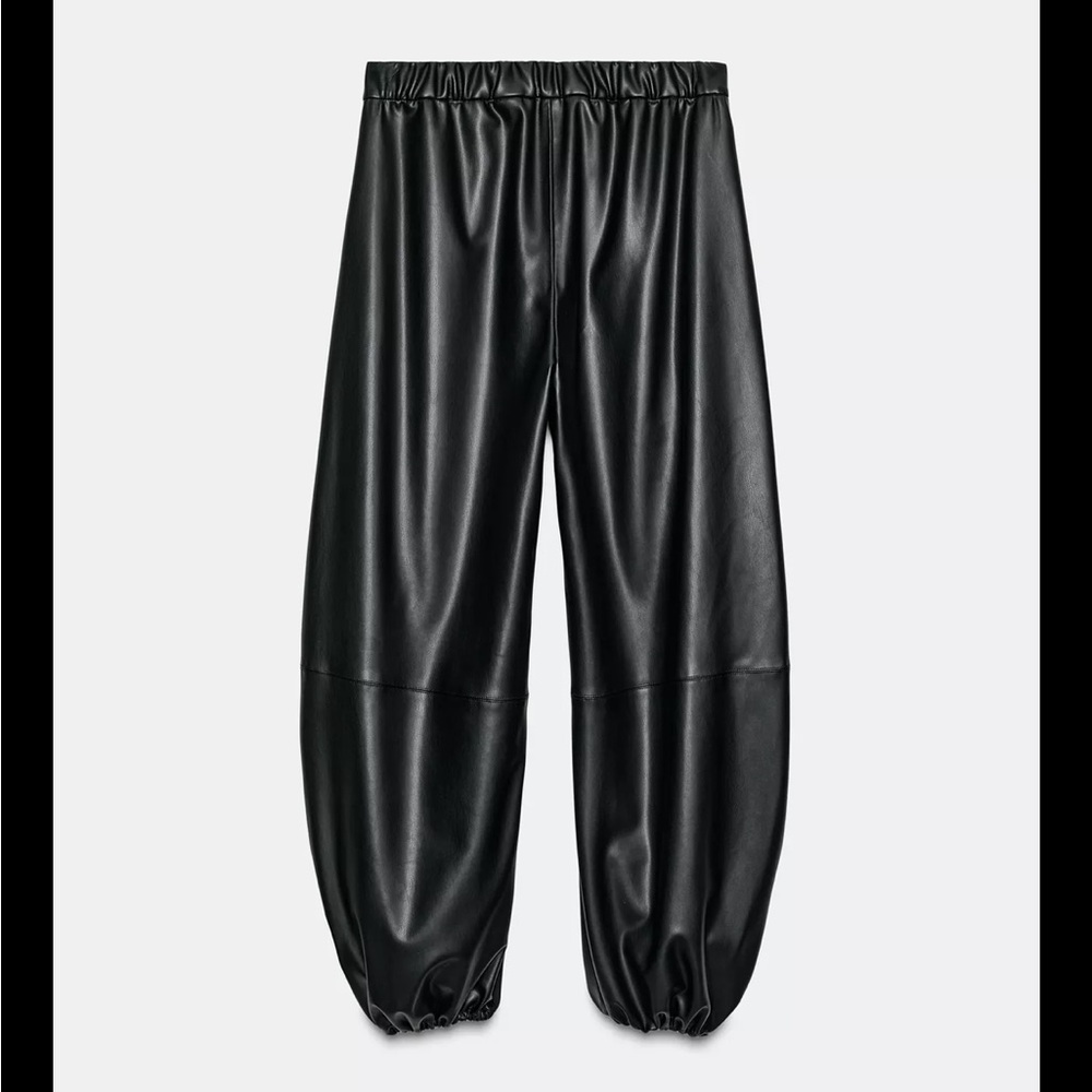 Men's Black Leather Pants